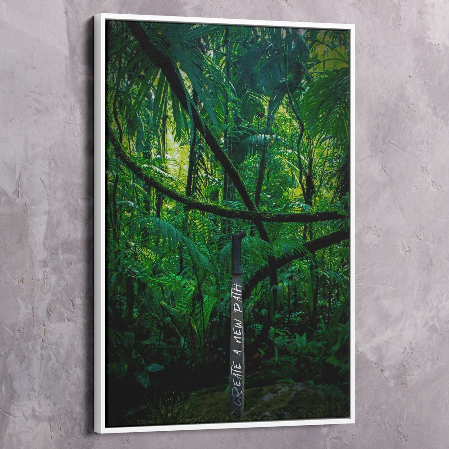The Path You Create Sword Wall Art | Inspirational Wall Art Motivational Wall Art Quotes Office Art | Impaktiv Exclusive Canvas Art Portrait