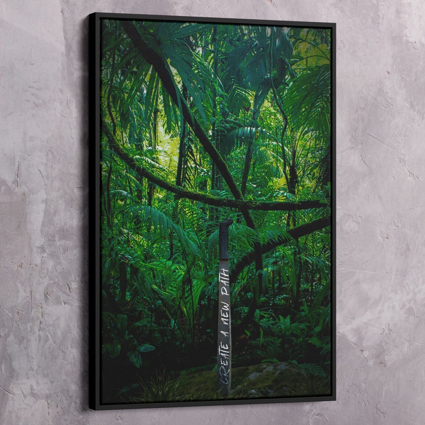 The Path You Create Sword Wall Art | Inspirational Wall Art Motivational Wall Art Quotes Office Art | Impaktiv Exclusive Canvas Art Portrait