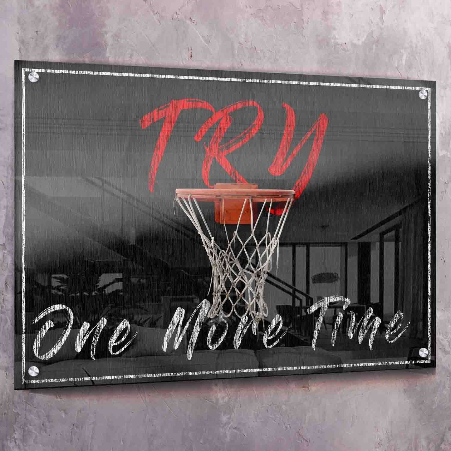 Try One More Time Wall Art | Inspirational Wall Art Motivational Wall Art Quotes Office Art | Impaktiv Exclusive Canvas Art Landscape