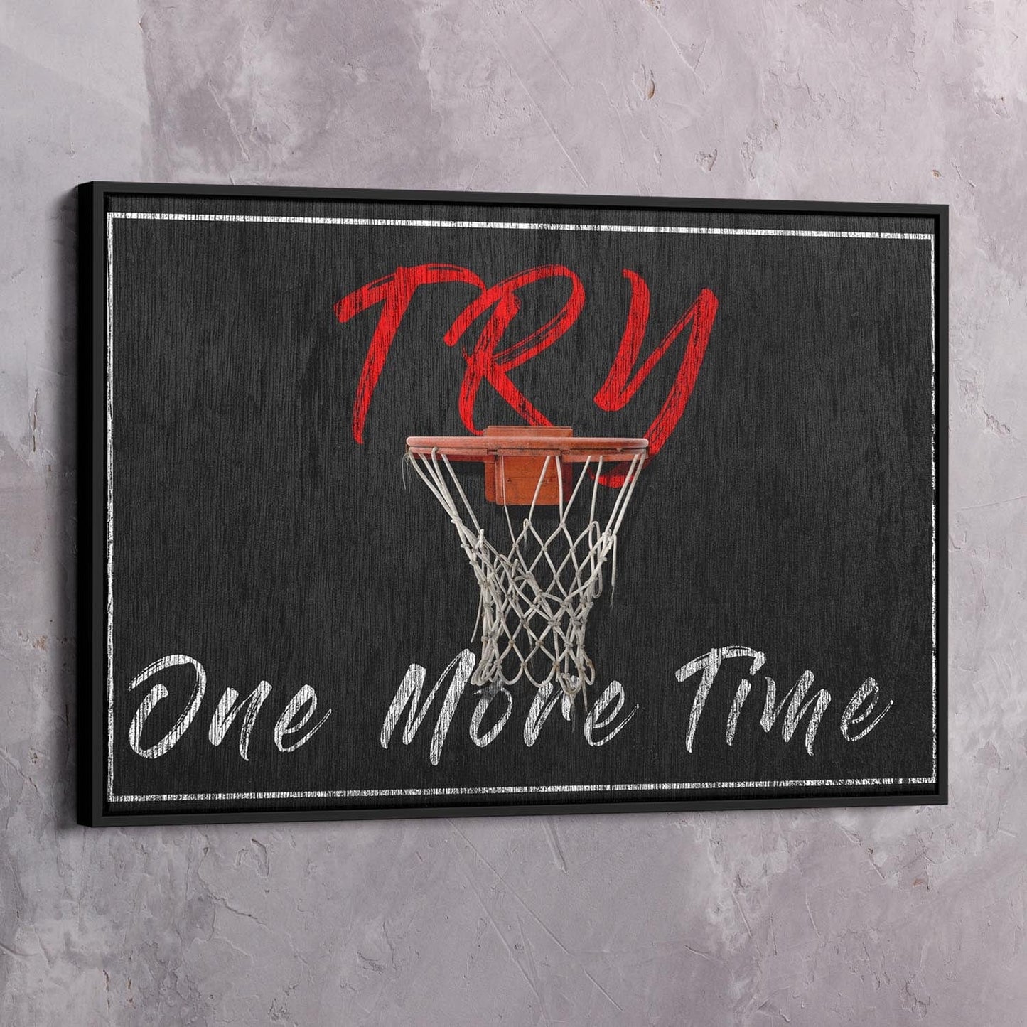 Try One More Time Wall Art | Inspirational Wall Art Motivational Wall Art Quotes Office Art | Impaktiv Exclusive Canvas Art Landscape