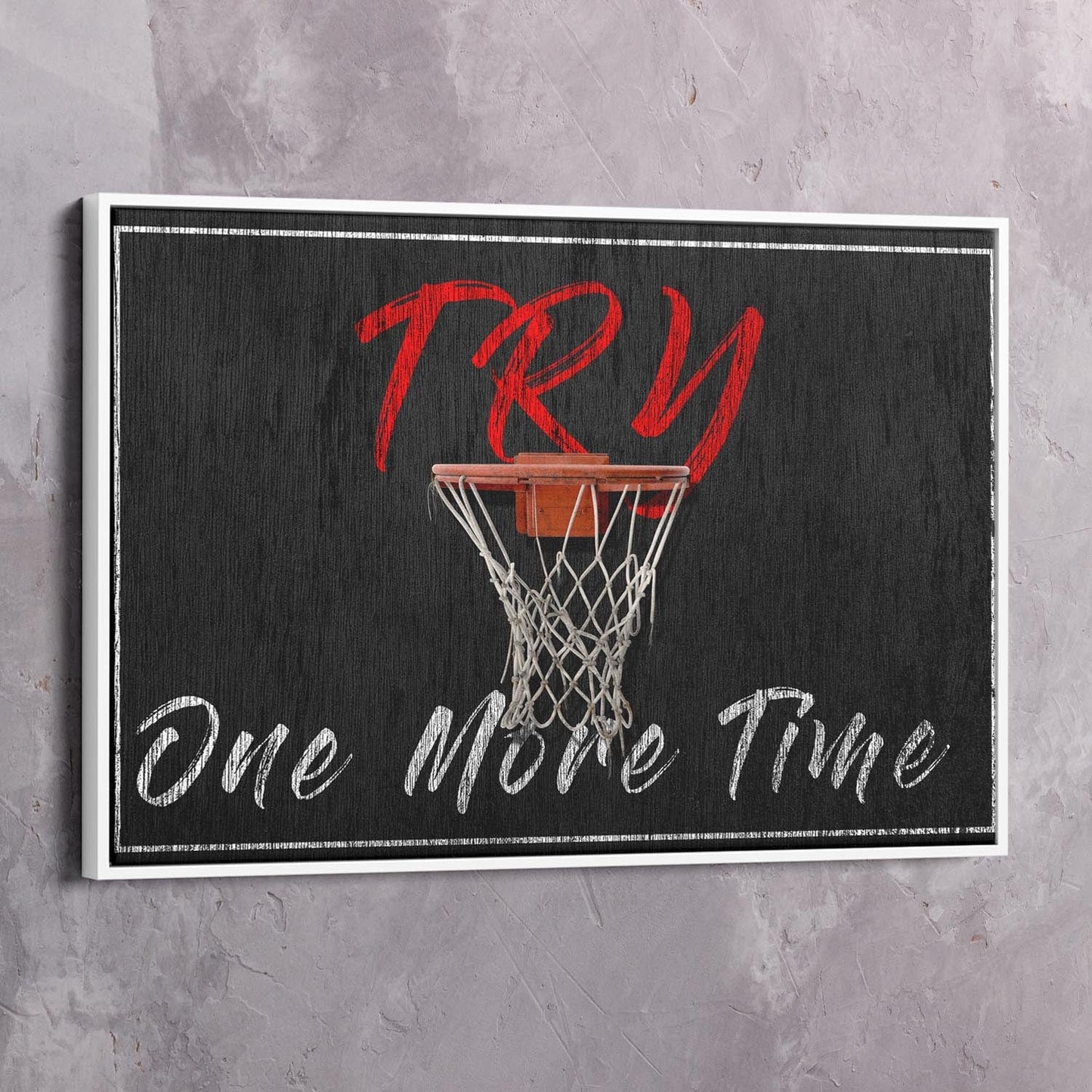Try One More Time Wall Art | Inspirational Wall Art Motivational Wall Art Quotes Office Art | Impaktiv Exclusive Canvas Art Landscape