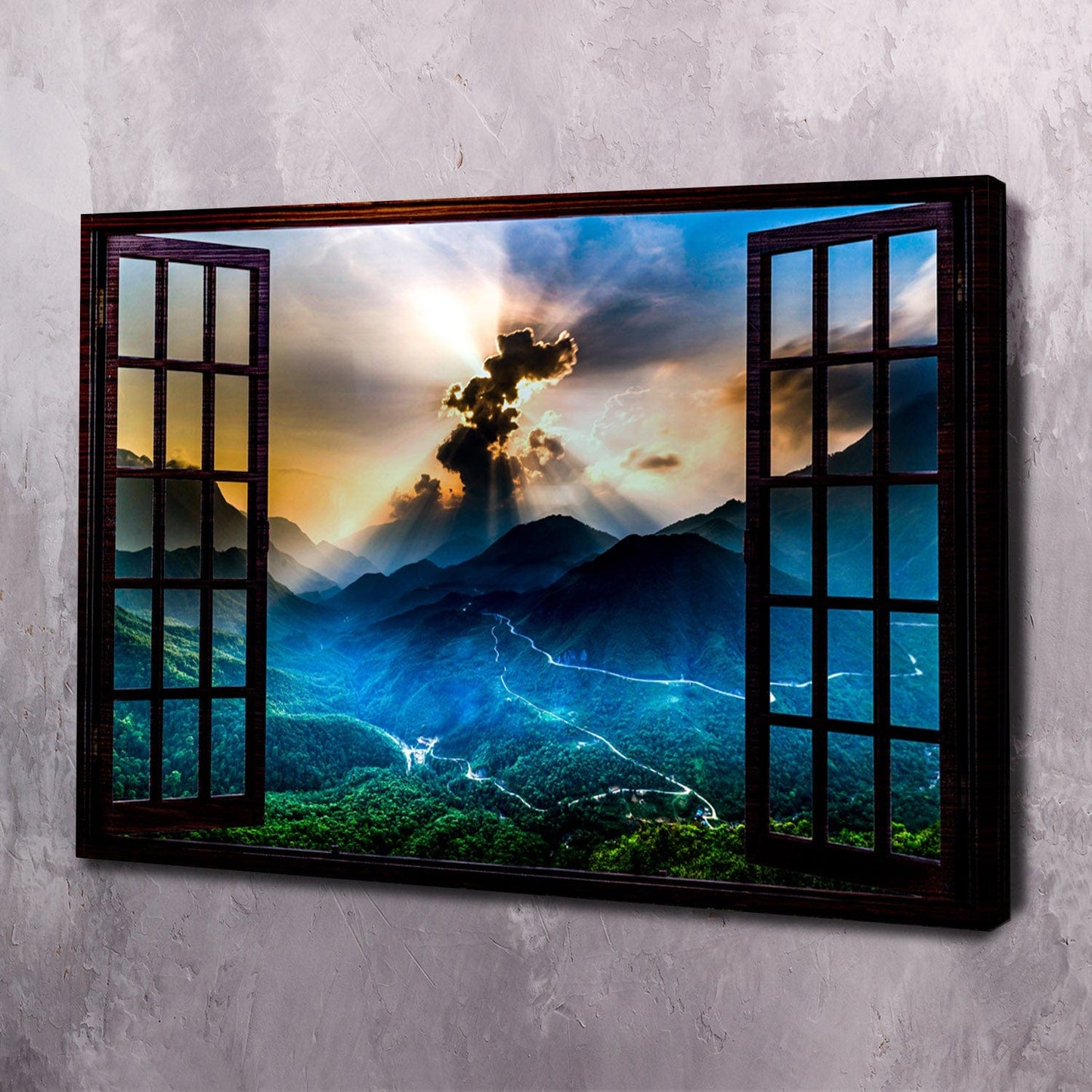 Window See as We Are Wall Art | Inspirational Wall Art Motivational Wall Art Quotes Office Art | Impaktiv Exclusive Canvas Art Landscape