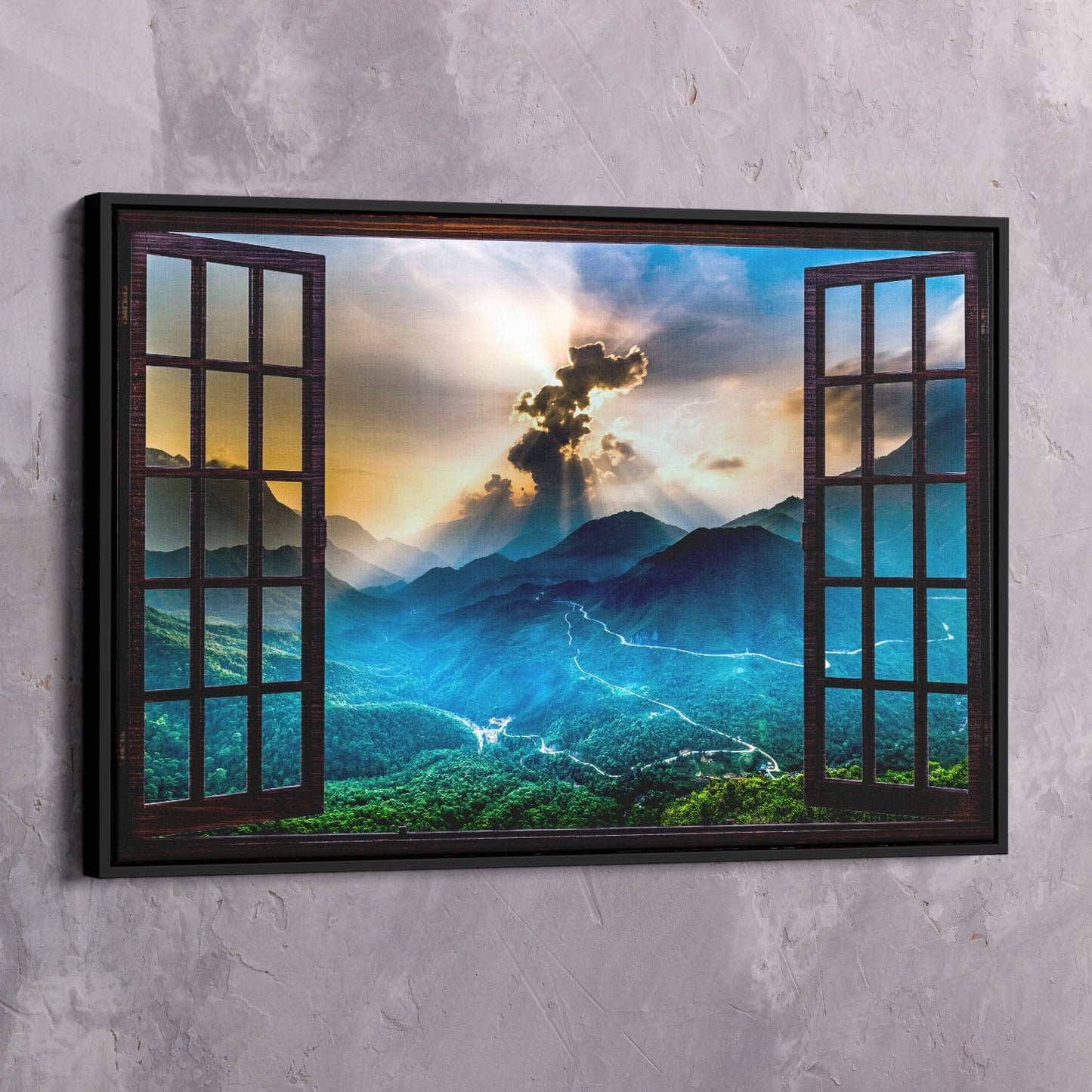 Window See as We Are Wall Art | Inspirational Wall Art Motivational Wall Art Quotes Office Art | Impaktiv Exclusive Canvas Art Landscape