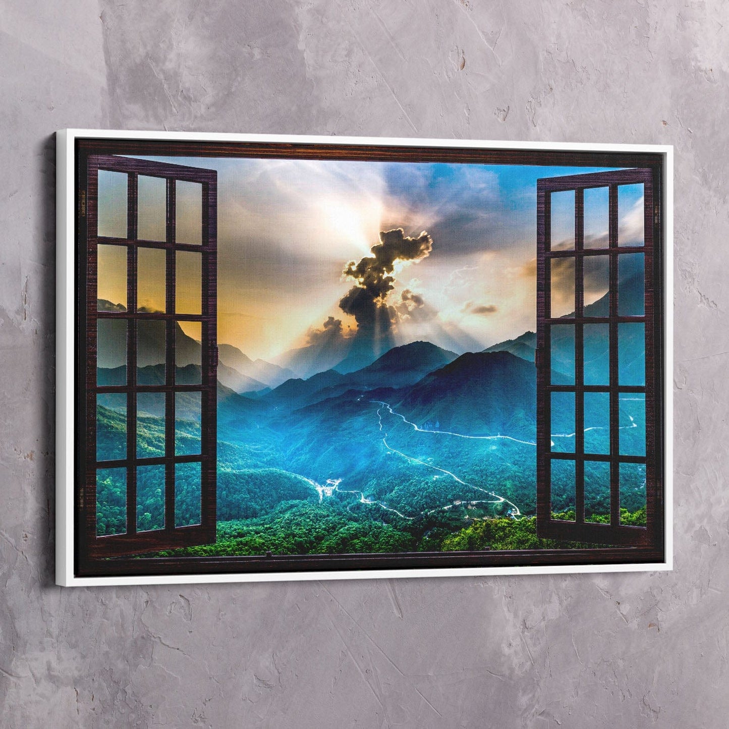 Window See as We Are Wall Art | Inspirational Wall Art Motivational Wall Art Quotes Office Art | Impaktiv Exclusive Canvas Art Landscape