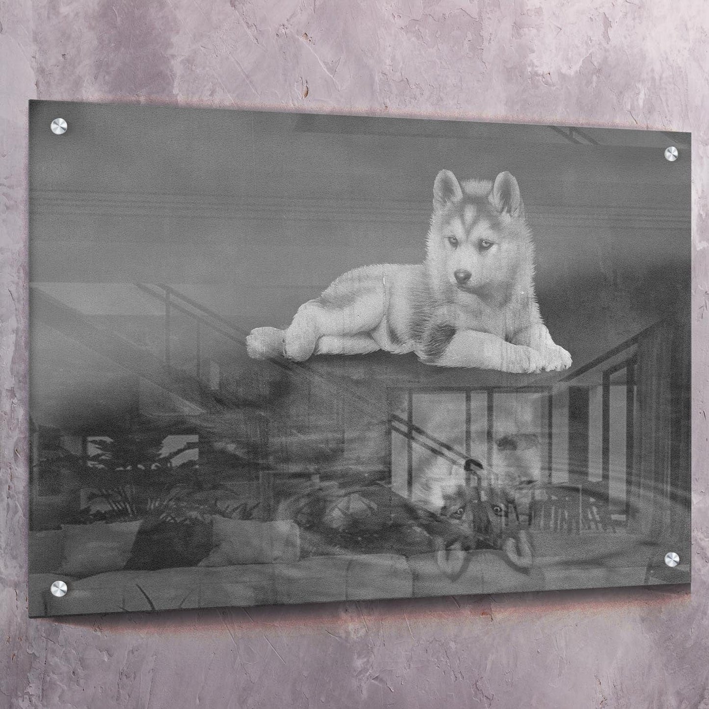 Wolf Reflection Wall Art | Inspirational Wall Art Motivational Wall Art Quotes Office Art | Impaktiv Exclusive Canvas Art Landscape