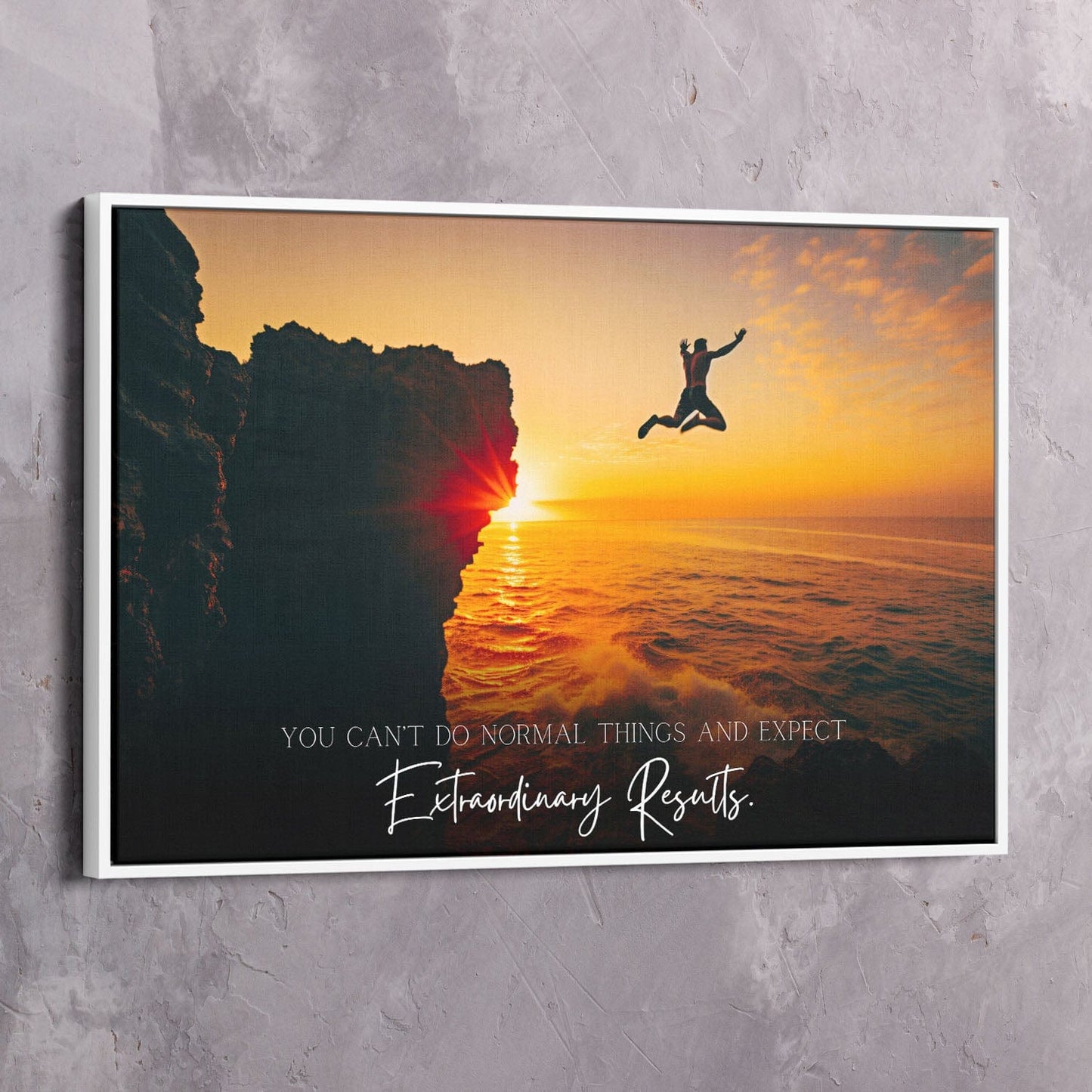 You Can���t Do Normal Things - Steve Harvey Quote Wall Art | Inspirational Wall Art Motivational Wall Art Quotes Office Art | Impaktiv Exclusive Canvas Art Landscape