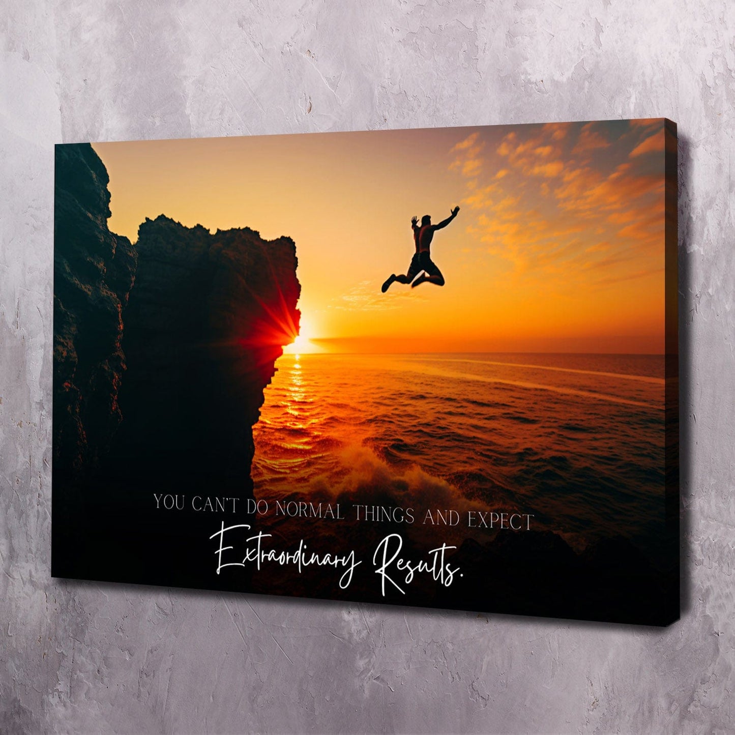 You Can���t Do Normal Things - Steve Harvey Quote Wall Art | Inspirational Wall Art Motivational Wall Art Quotes Office Art | Impaktiv Exclusive Canvas Art Landscape
