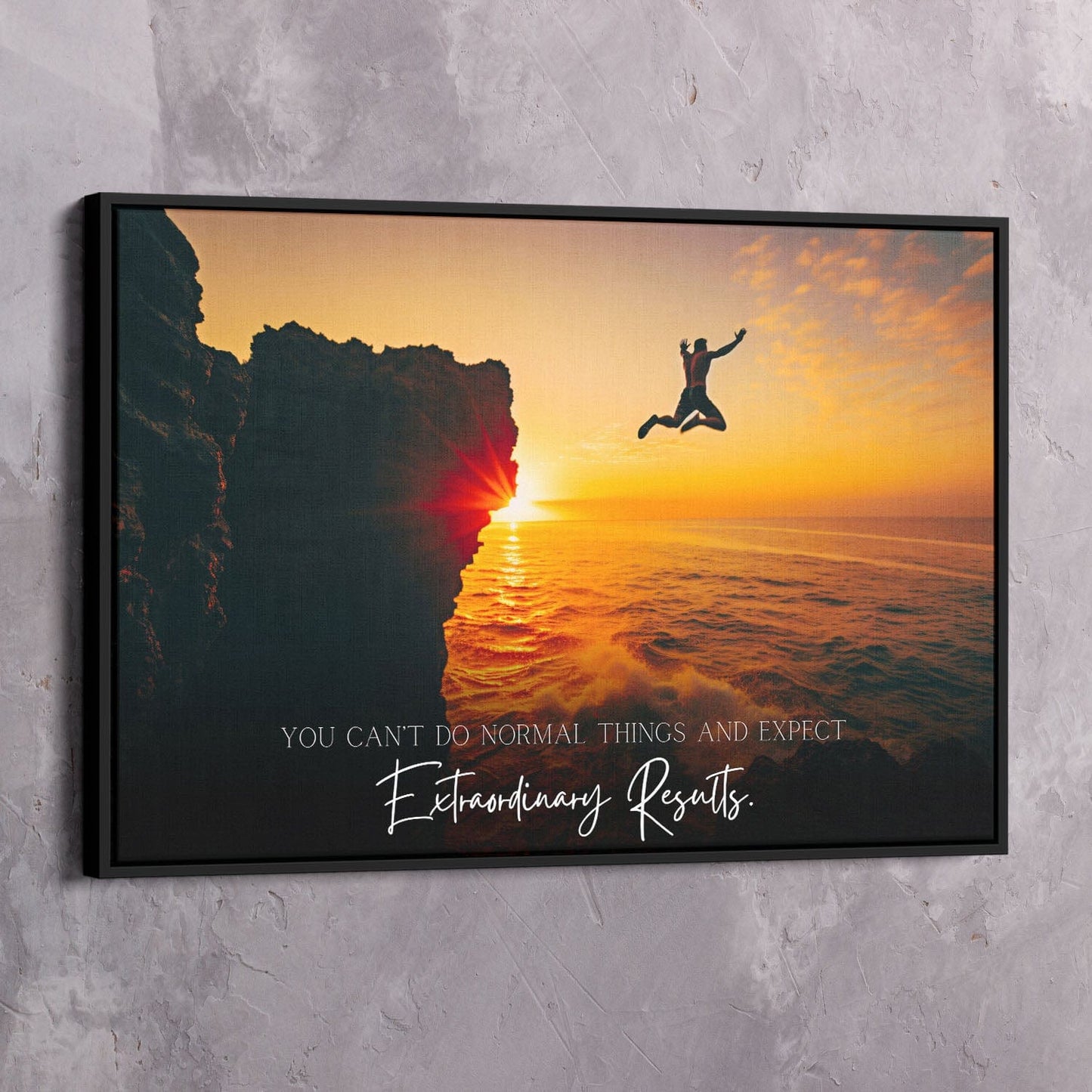 You Can���t Do Normal Things - Steve Harvey Quote Wall Art | Inspirational Wall Art Motivational Wall Art Quotes Office Art | Impaktiv Exclusive Canvas Art Landscape