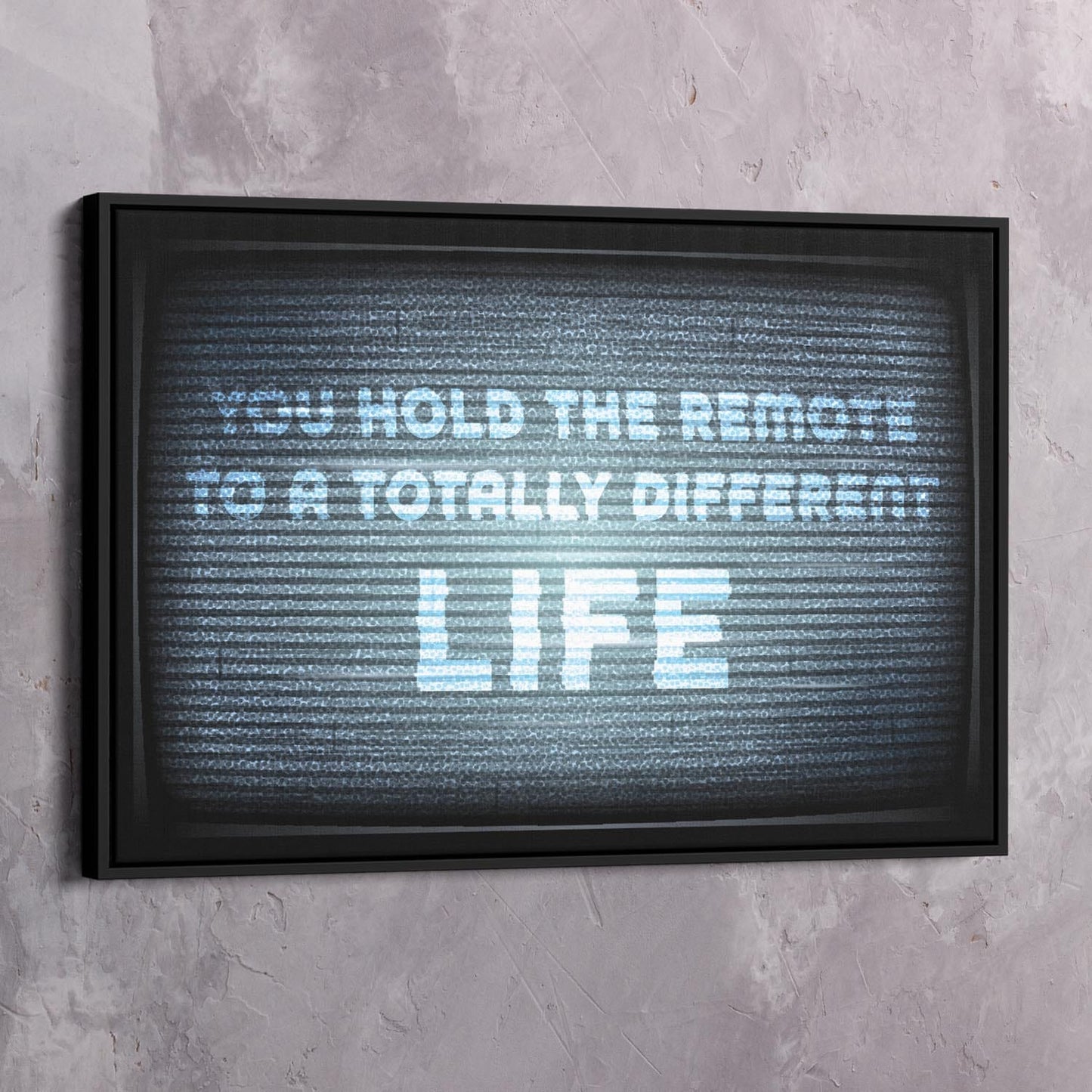 You hold the remote Wall Art | Inspirational Wall Art Motivational Wall Art Quotes Office Art | Impaktiv Exclusive Canvas Art Landscape