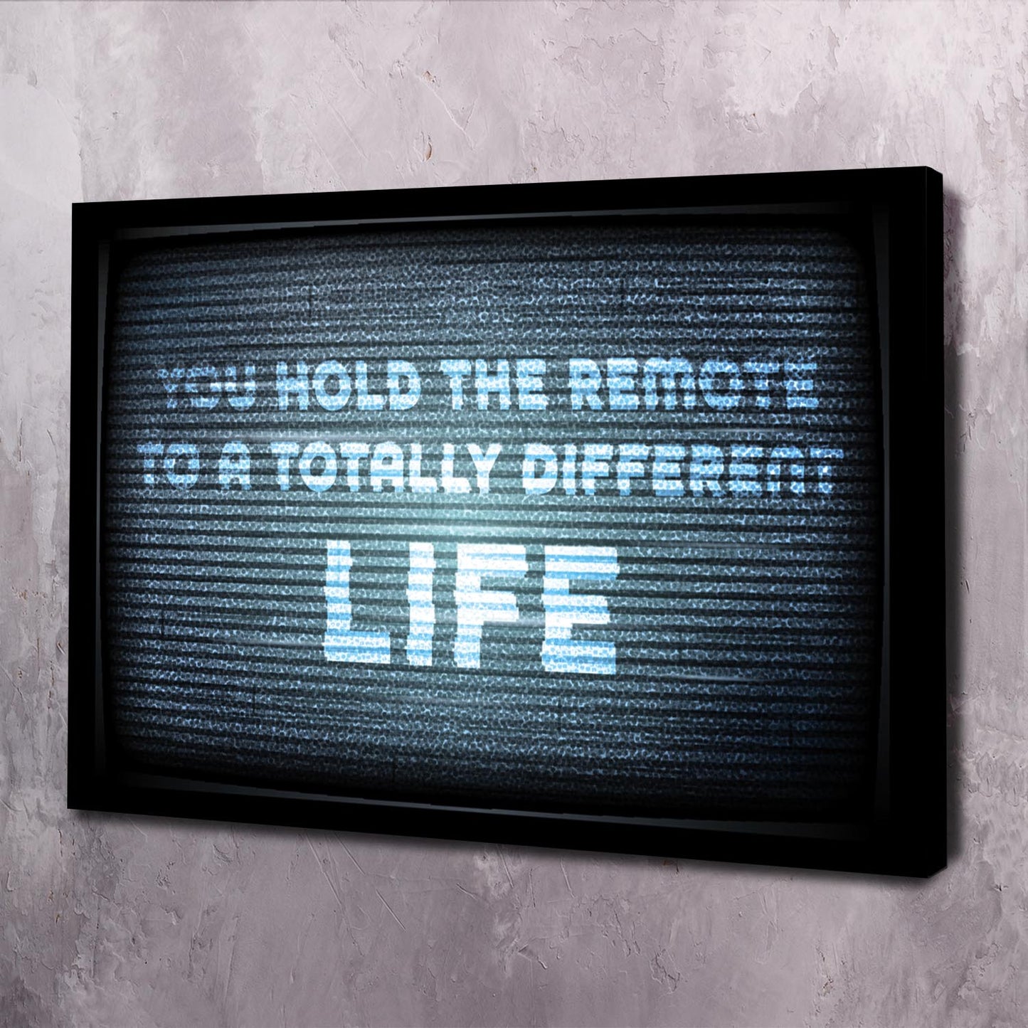 You hold the remote Wall Art | Inspirational Wall Art Motivational Wall Art Quotes Office Art | Impaktiv Exclusive Canvas Art Landscape