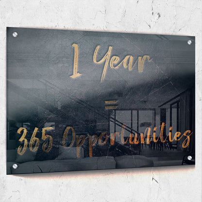 365 Opportunities Wall Art | Inspirational Wall Art Motivational Wall Art Quotes Office Art | Impaktiv Exclusive Canvas Art Landscape