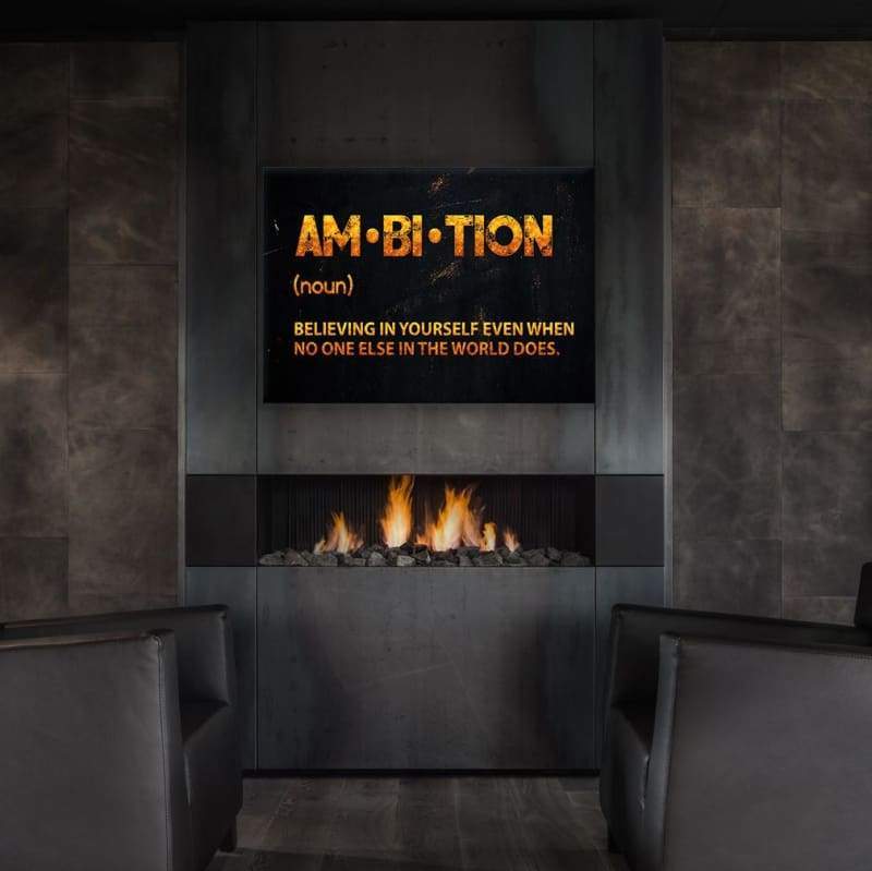 Ambition Motivational Wall Art, alternate artwork view by Impaktiv