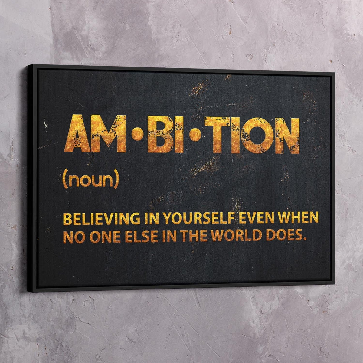 Ambition Motivational Wall Art, alternate view by Impaktiv