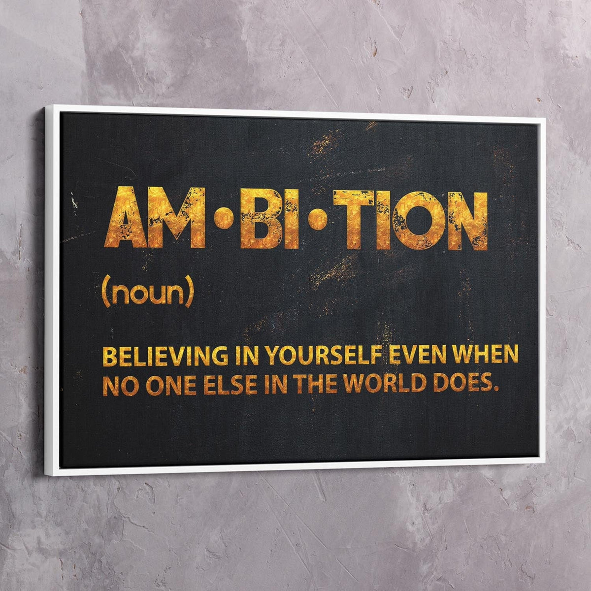 Ambition Motivational Wall Art, alternate view by Impaktiv