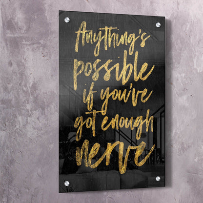 Anything Is Possible Wall Art | Inspirational Wall Art Motivational Wall Art Quotes Office Art | Impaktiv Exclusive Canvas Art Portrait