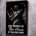 Archangel Statue - Hero of Your Own Story Wall Art, self belief wall art by Impaktiv