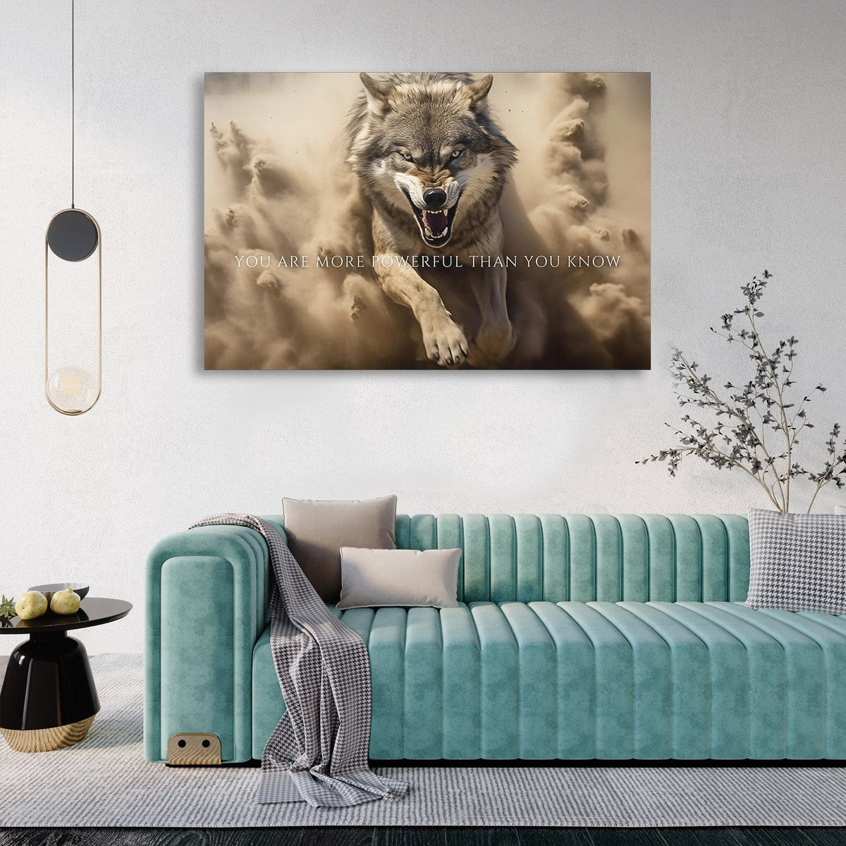 Wolf - You are more powerful than you know Wall Art, alternate view by Impaktiv