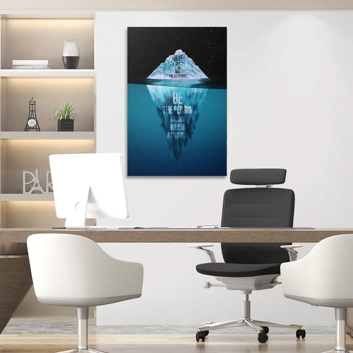 Be Do Have Iceberg Motivational Wall Art, alternate view by Impaktiv