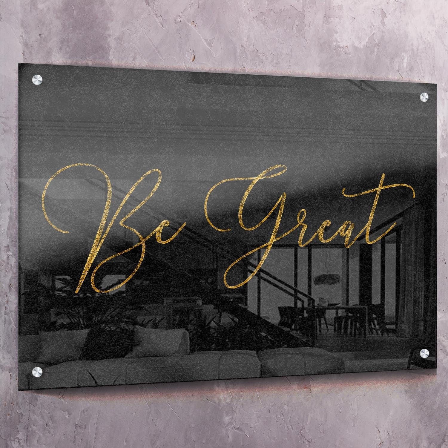 Be Great Wall Art | Inspirational Wall Art Motivational Wall Art Quotes Office Art | Impaktiv Exclusive Canvas Art Landscape