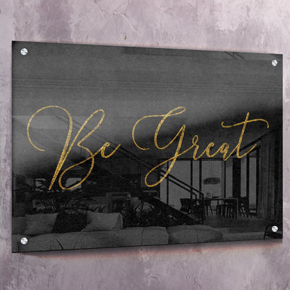 Be Great Wall Art | Inspirational Wall Art Motivational Wall Art Quotes Office Art | Impaktiv Exclusive Canvas Art Landscape