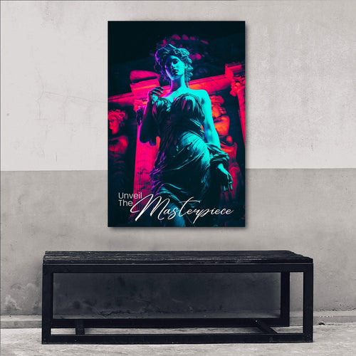Beautiful Statue - Unveil the Masterpiece Wall Art, alternate artwork view by Impaktiv