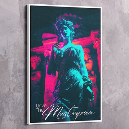 Beautiful Statue - Unveil the Masterpiece Wall Art | Inspirational Wall Art Motivational Wall Art Quotes Office Art | Impaktiv Exclusive Canvas Art Portrait