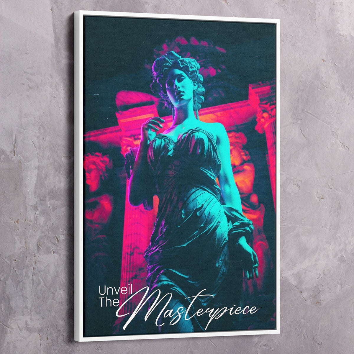 Beautiful Statue - Unveil the Masterpiece Wall Art, alternate view by Impaktiv