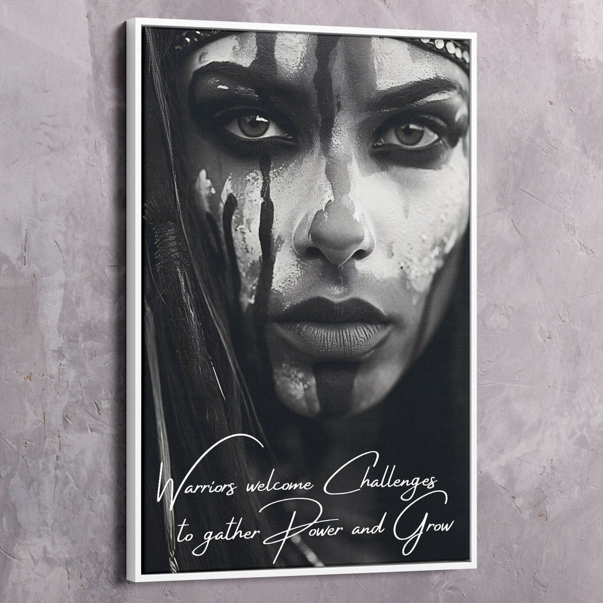 Beautiful Warrior Welcome Challenges Wall Art, alternate view by Impaktiv