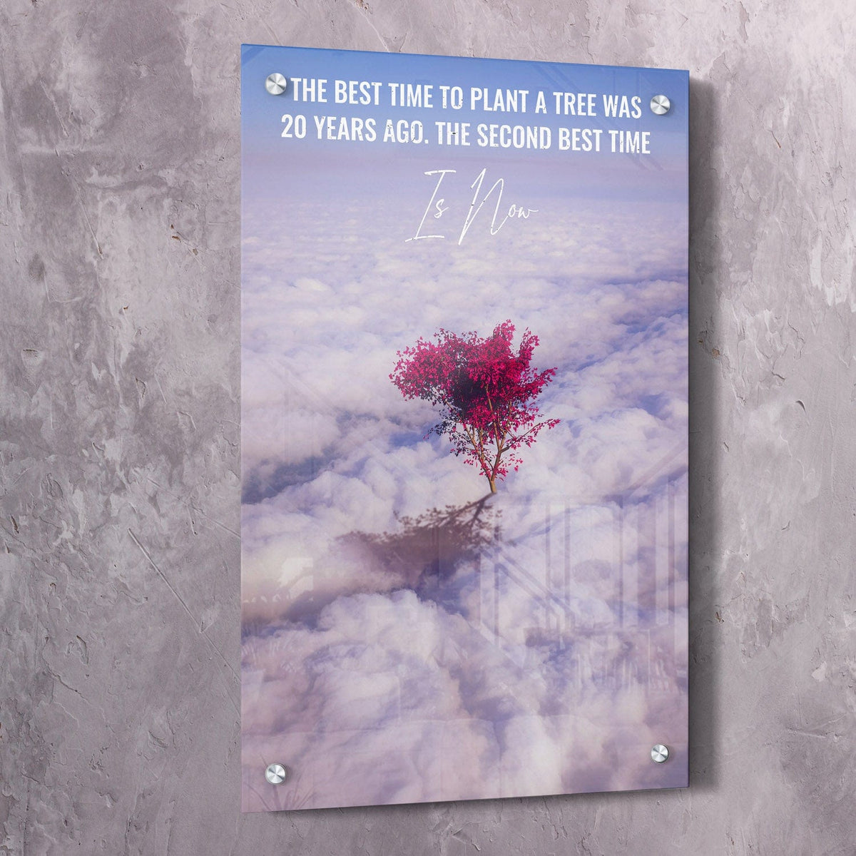 Best Time To Plant a Tree Motivational Wall Art, alternate artwork view by Impaktiv