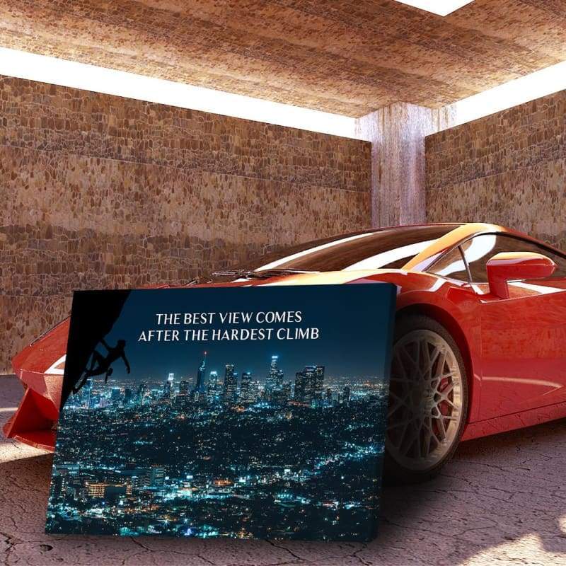 Best View Motivational Wall Art, alternate view by Impaktiv