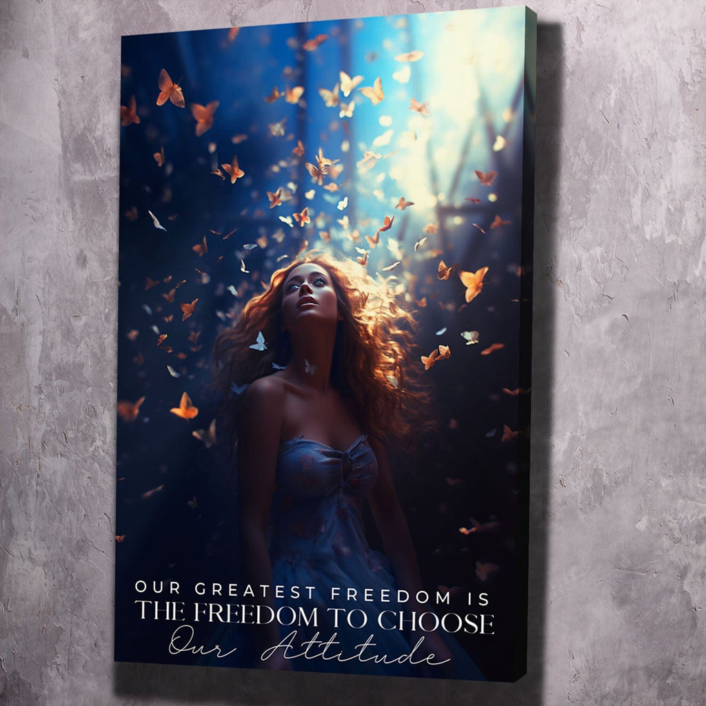 Butterflies - The Freedom To Choose Our Attitude - Viktor Frankl, freedom wall art by Impaktiv