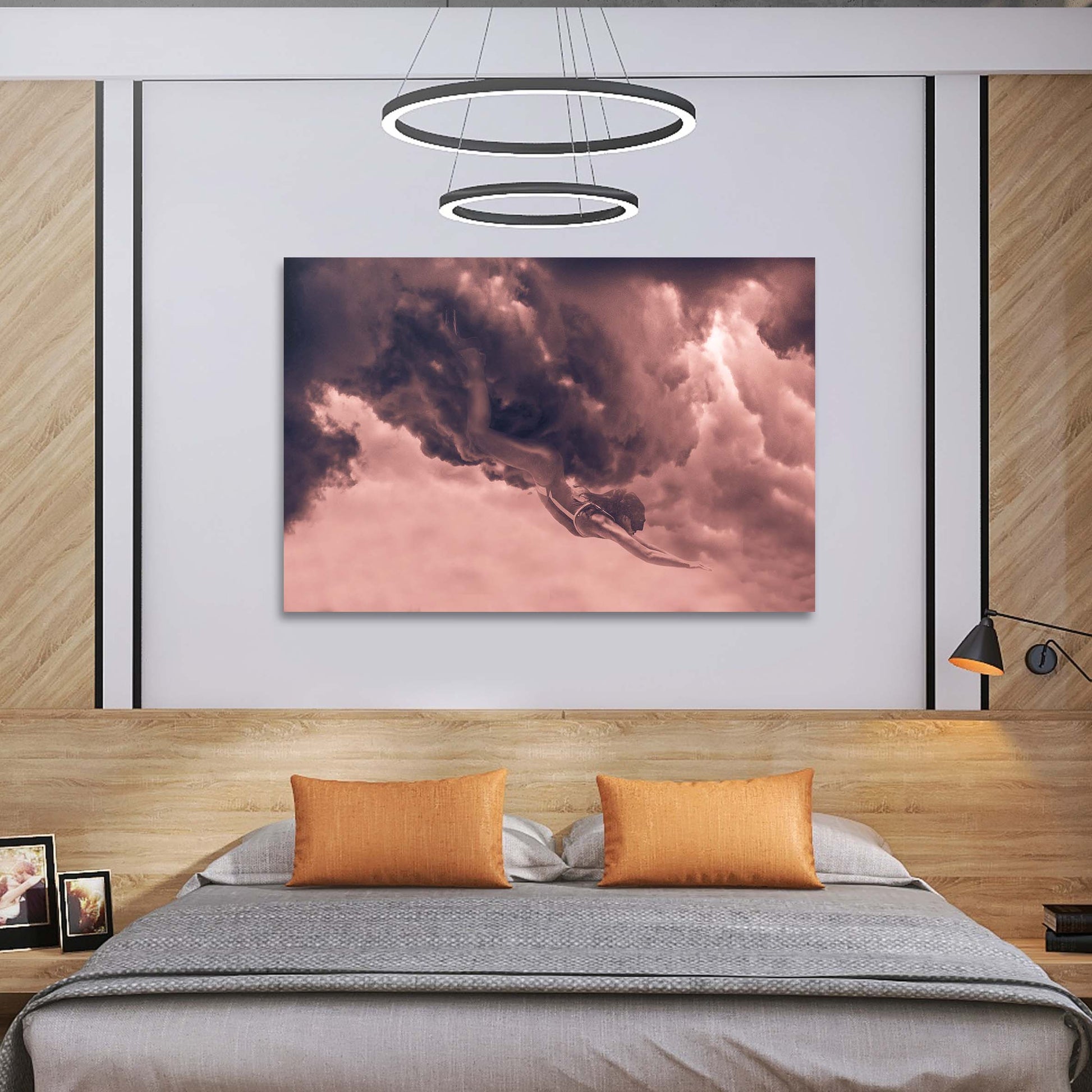 Cloud Diver Wall Art | Inspirational Wall Art Motivational Wall Art Quotes Office Art | Impaktiv Exclusive Canvas Art Landscape