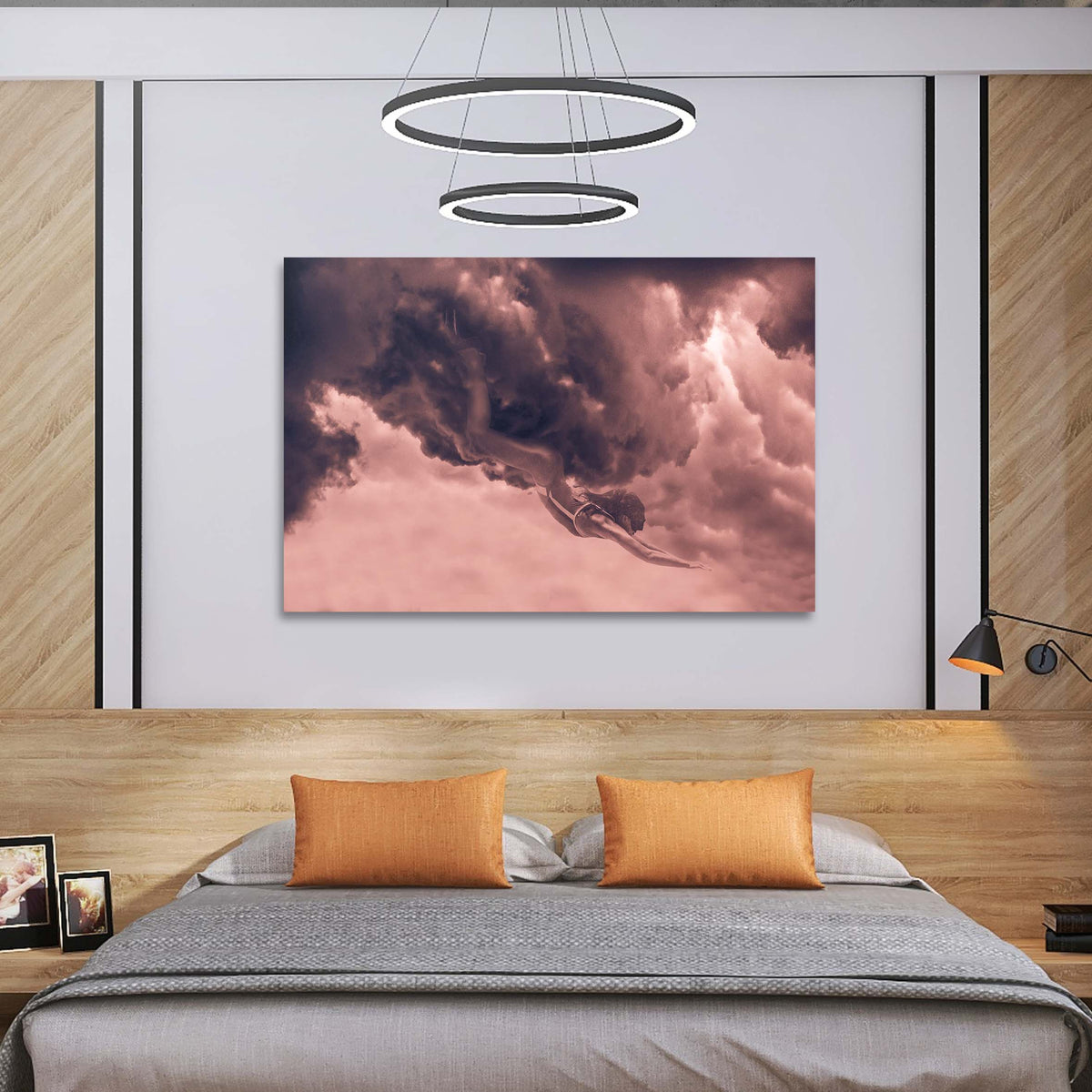 Cloud Diver Adventure Wall Art, alternate artwork view by Impaktiv