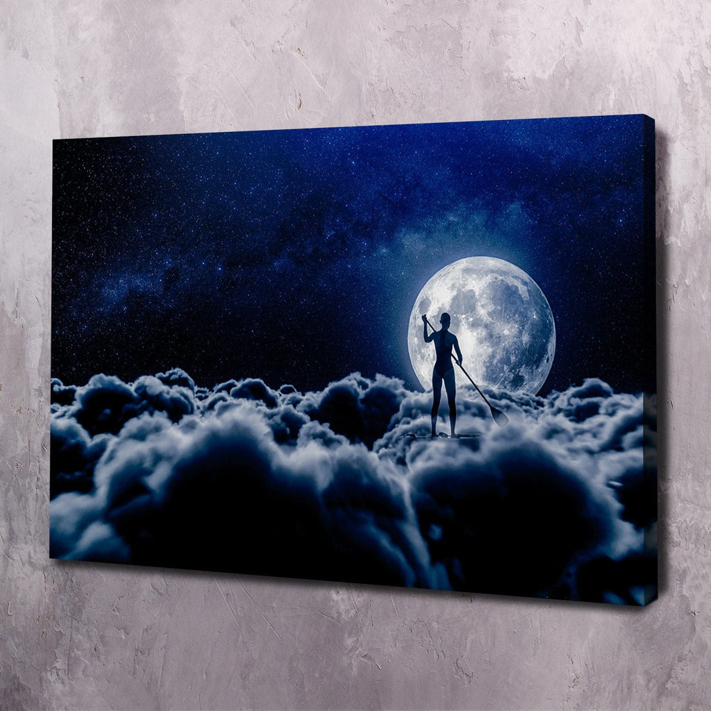 Cloud Paddle Boarding Adventure Wall Art, adventure wall art by Impaktiv