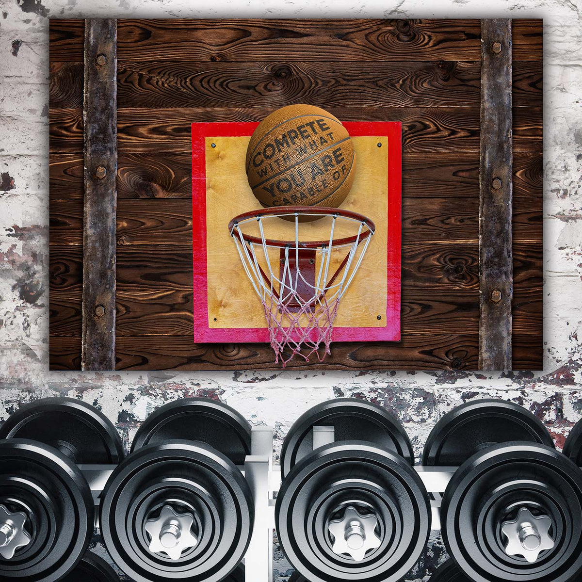 Compete with What You are Capable of - Michael Jordan Inspired Wall Art, alternate view by Impaktiv