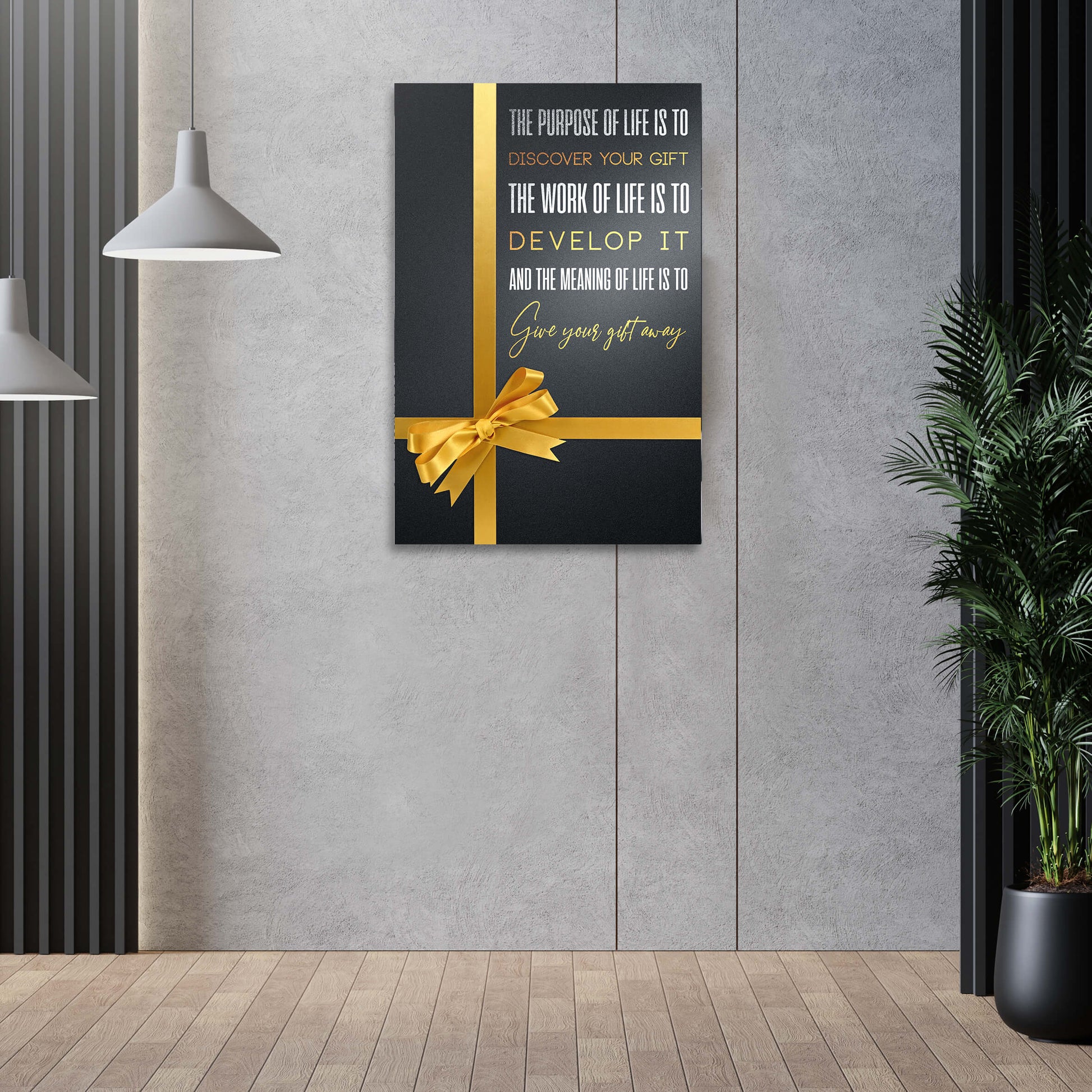 Discover Your Gift Wall Art | Inspirational Wall Art Motivational Wall Art Quotes Office Art | Impaktiv Exclusive Canvas Art Portrait