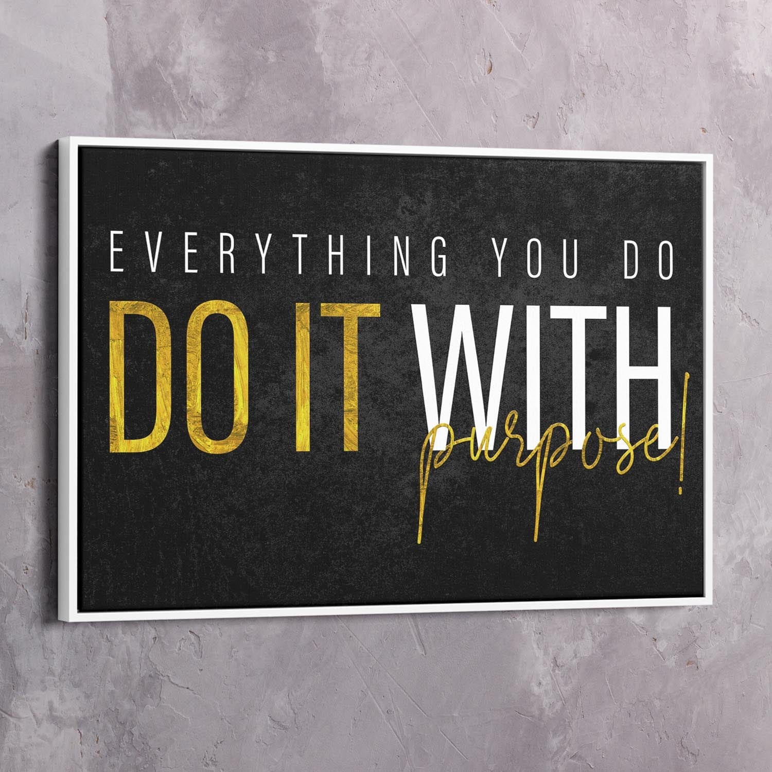 Do it with Purpose Wall Art | Inspirational Wall Art Motivational Wall Art Quotes Office Art | Impaktiv Exclusive Canvas Art Landscape