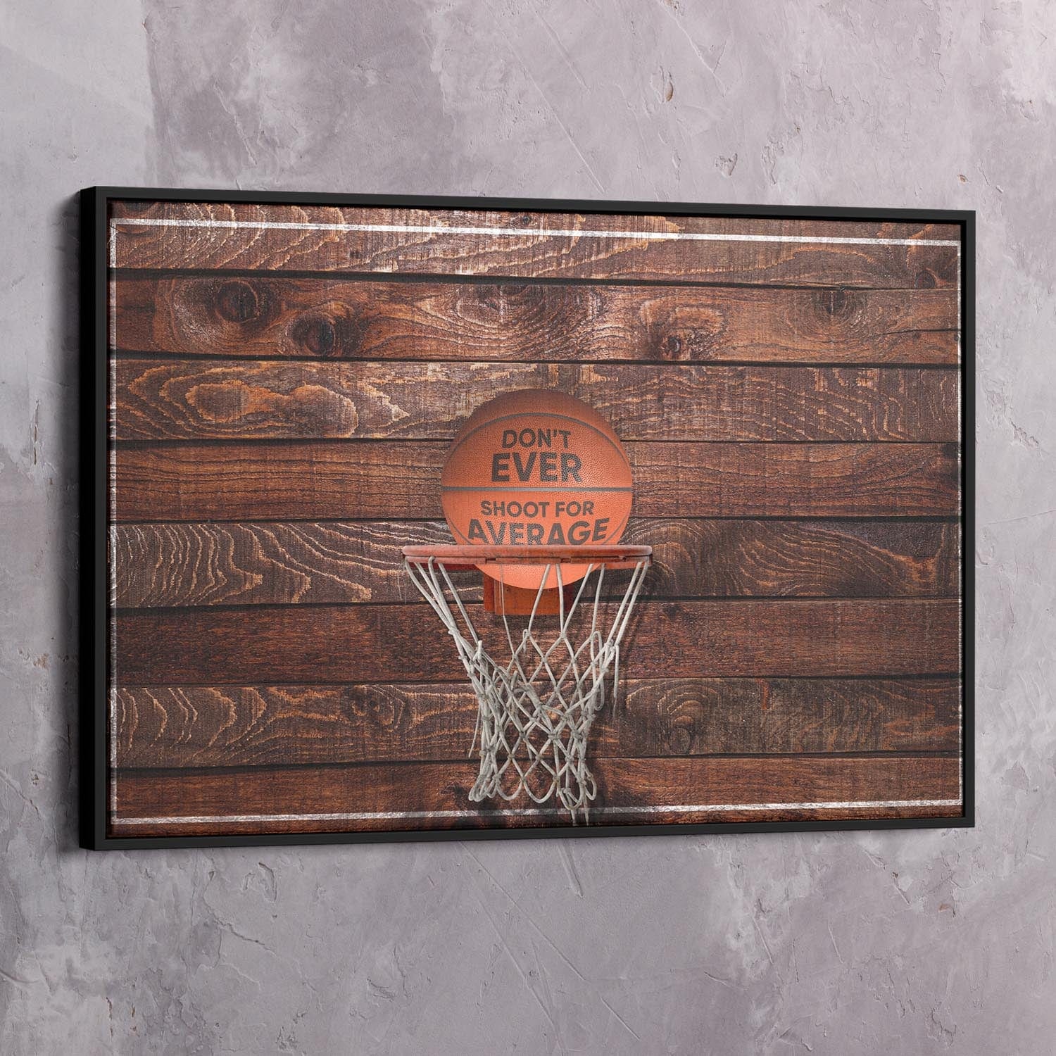 Don't Shoot for Average Art Wall Art | Inspirational Wall Art Motivational Wall Art Quotes Office Art | Impaktiv Exclusive Canvas Art Landscape