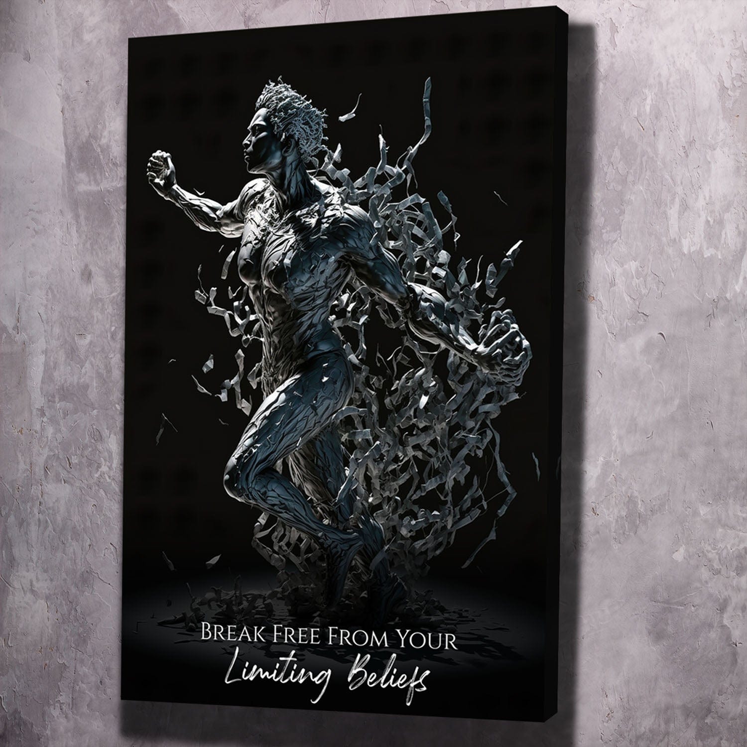 Empower Yourself: Breaking Free Wall Art | Impaktiv Exclusive Canvas Art Portrait