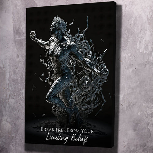 Break Free Limiting Beliefs Freedom Wall Art, alternate artwork view by Impaktiv