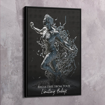 Empower Yourself: Breaking Free Wall Art | Impaktiv Exclusive Canvas Art Portrait