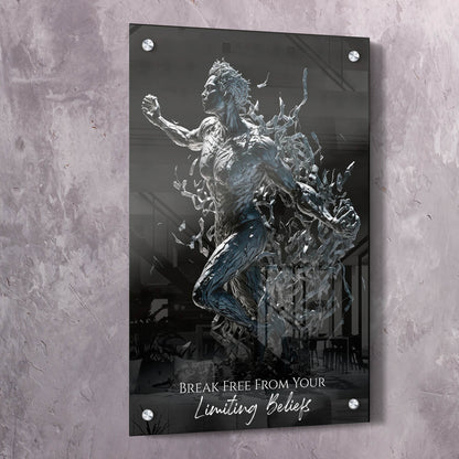 Empower Yourself: Breaking Free Wall Art | Impaktiv Exclusive Canvas Art Portrait
