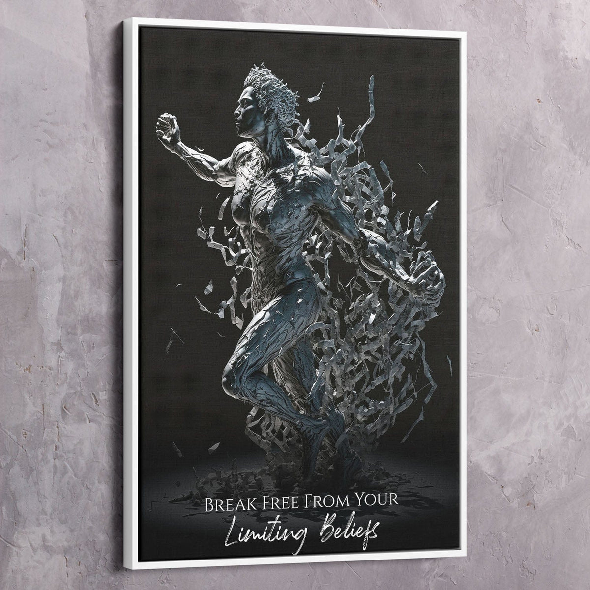 Break Free Limiting Beliefs Freedom Wall Art, alternate view by Impaktiv