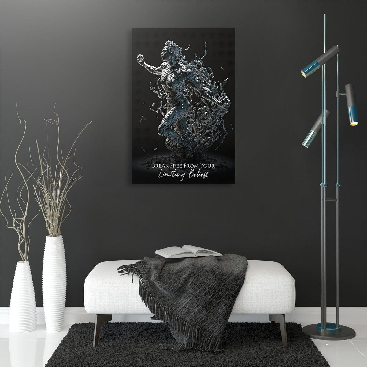 Break Free Limiting Beliefs Freedom Wall Art, alternate view by Impaktiv