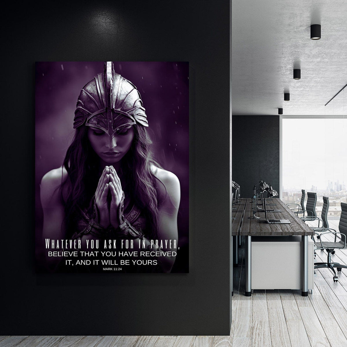 Female Warrior - Believe You Have Received It - Mark 11:24 Wall Art, alternate view by Impaktiv