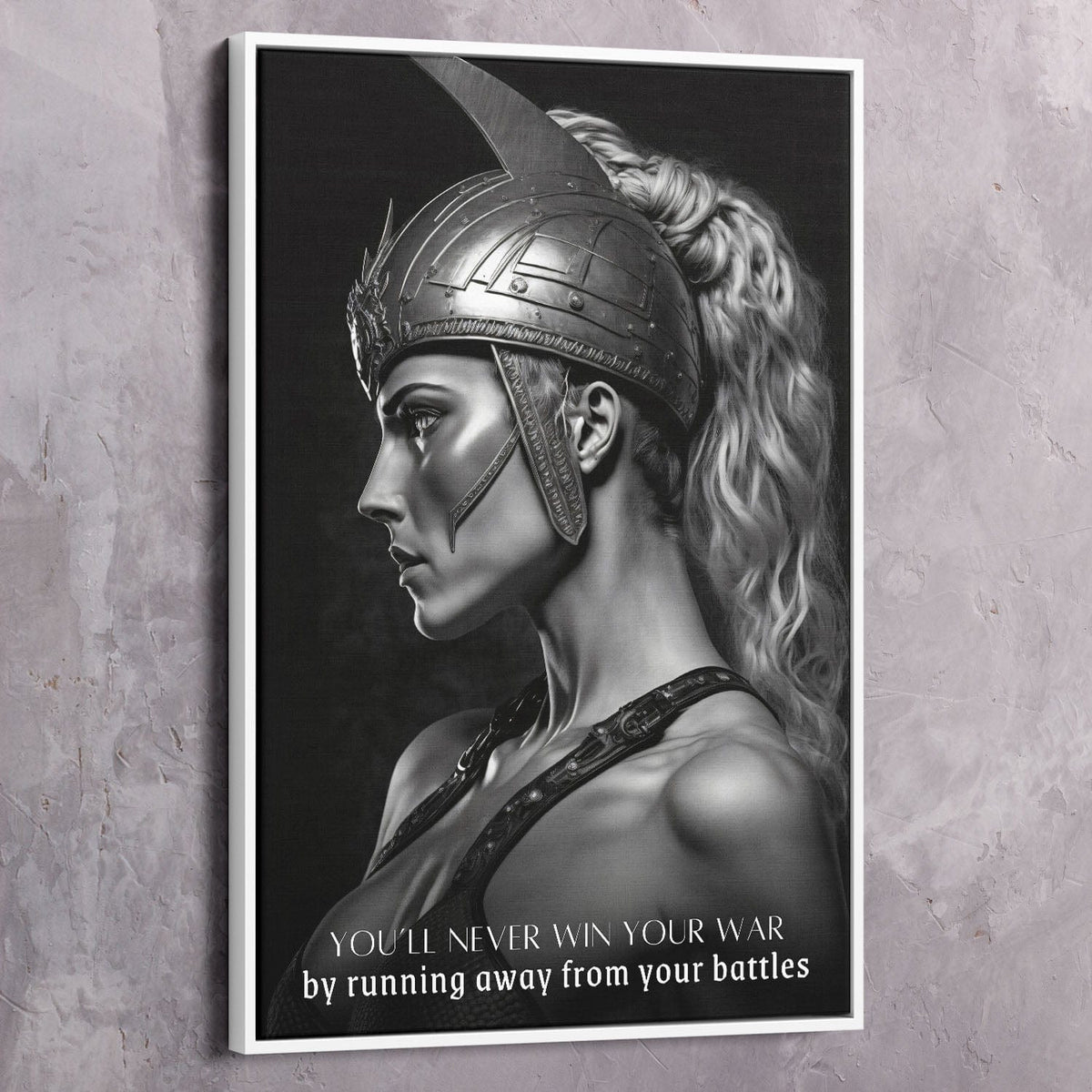 Female Warrior - You'll Never Win Your War Wall Art, alternate view by Impaktiv