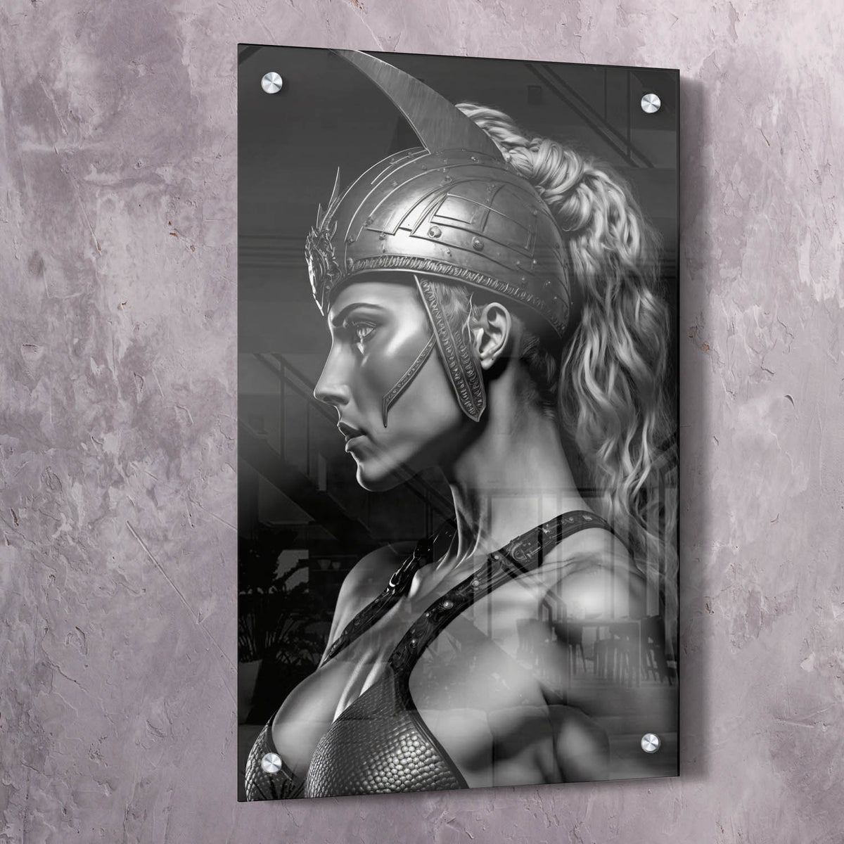 Female Warrior - You'll Never Win Your War Wall Art, alternate view by Impaktiv