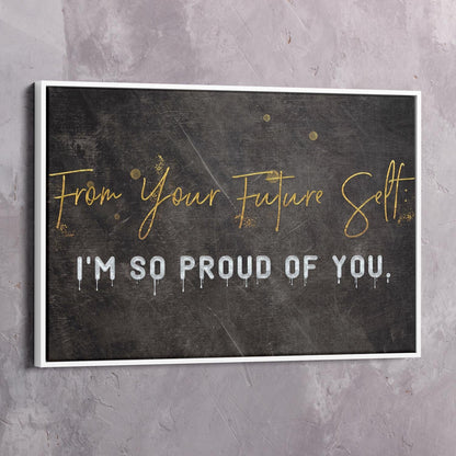 From Your Future Self Wall Art | Inspirational Wall Art Motivational Wall Art Quotes Office Art | Impaktiv Exclusive Canvas Art Landscape
