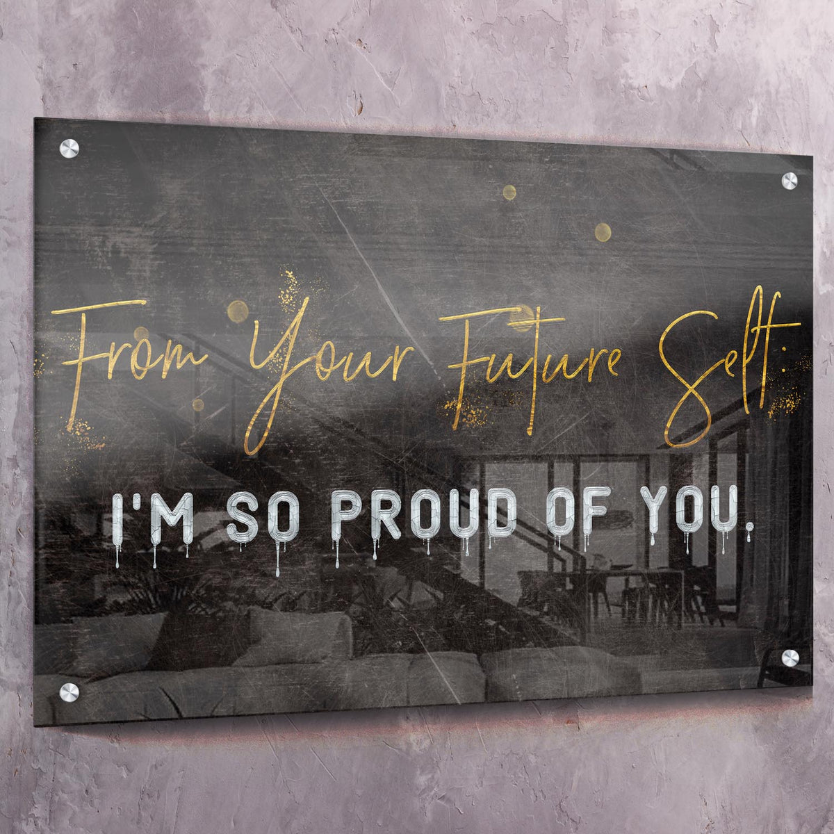 From Your Future Self Motivational Wall Art, alternate view by Impaktiv