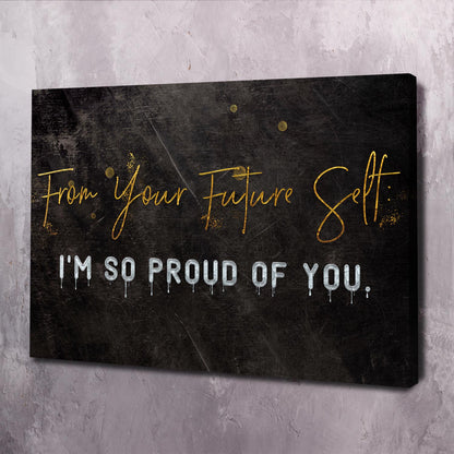 From Your Future Self Wall Art | Inspirational Wall Art Motivational Wall Art Quotes Office Art | Impaktiv Exclusive Canvas Art Landscape